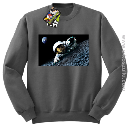 Kosmonauta na księżycu - bluza bez kaptura