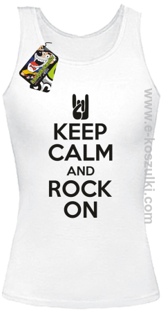 Keep calm and rock on - top damski