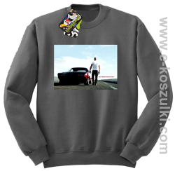 Fast furious all roads lead to this - bluza bez kaptura szara