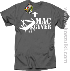 Mac Gyver - koszulka męska szary