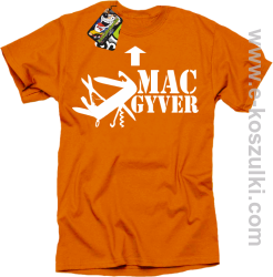 Mac Gyver - koszulka męska pomarańczowy