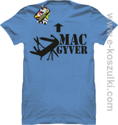 Mac Gyver - koszulka męska błękitny