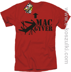 Mac Gyver - koszulka męska czerwony