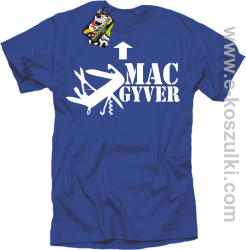 Mac Gyver - koszulka męska niebieski