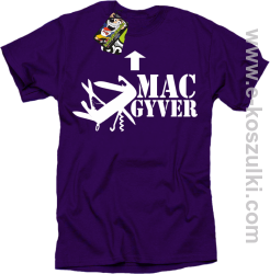 Mac Gyver - koszulka męska fioletowy