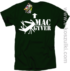 Mac Gyver - koszulka męska butelkowy