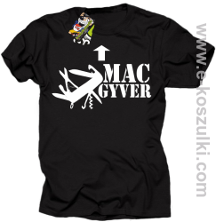 Mac Gyver - koszulka męska czarny