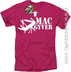 Mac Gyver - koszulka męska różowy