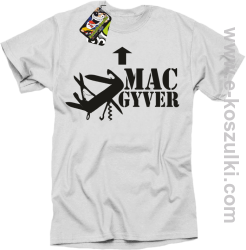 Mac Gyver - koszulka męska biały