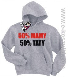 50% mamy 50% taty koszulka dziecięca - melanż