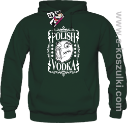 Polish Vodka - bluza męska z kapturem - butelkowy