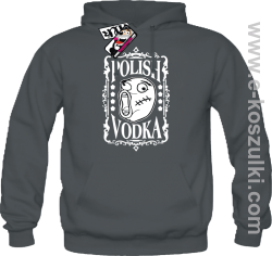Polish Vodka - bluza męska z kapturem - grafitowy