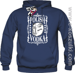 Polish Vodka - bluza męska z kapturem - granatowy