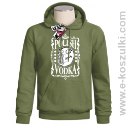 Polish Vodka - bluza męska z kapturem - khaki