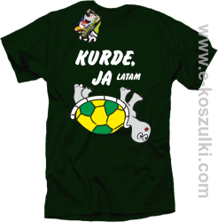Kurde, ja latam - żółwik - koszulka męska butelkowa
