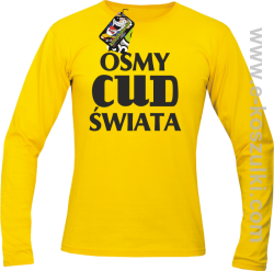 Ósmy cud świata - longsleeve męski żółty