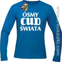 Ósmy cud świata - longsleeve męski niebieski