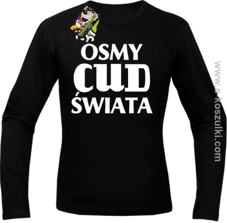 Ósmy cud świata - longsleeve męski czarny