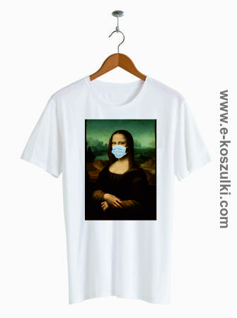 Mona Lisa maseczka - koszulka męska