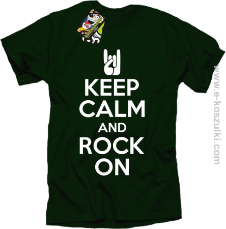 Keep calm and rock on - koszulka męska