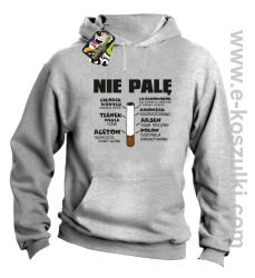 Nie palę bo to szkodzi zdrowiu - bluza z kapturem melanż