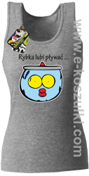 Rybka lubi pływać - top damski melanżowy