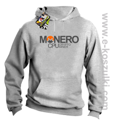 MONERO CPU CryptoMiner - bluza z kapturem melanż 