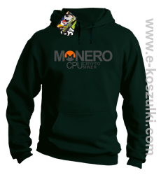 MONERO CPU CryptoMiner - bluza z kapturem butelkowa