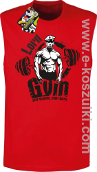 LORD Gym Stop wishing Start Doing - bezrękawnik męski czerwony