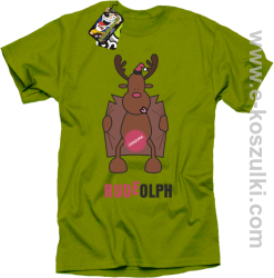 Rudeolph Cenzura - koszulka męska kiwi