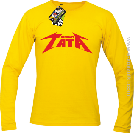 Rockowy tata - longsleeve z nadrukiem męski