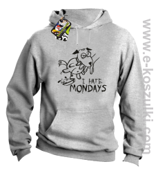 I hate mondays - bluza z kapturem melanż