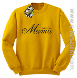 Idealna mama - bluza bez kaptura żółta