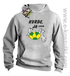Kurde, ja latam - żółwik - bluza z kapturem melanż
