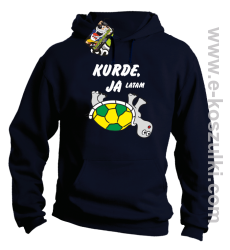 Kurde, ja latam - żółwik - bluza z kapturem granatowa