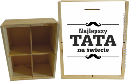 Najlepszy TATA na świecie wzór 01STANDESHE - skrzynka ozdobna 