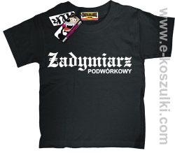 Zadymiarz podwórkowy koszulka dziecięca - czarny