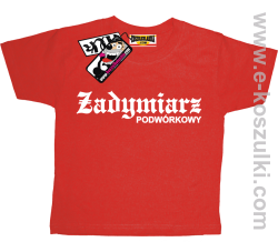 Zadymiarz podwórkowy koszulka dziecięca - czerwony