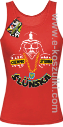 Ciemno strona Ślunska - top damski czerwony