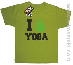 I love YOGA - koszulka dziecięca kiwi
