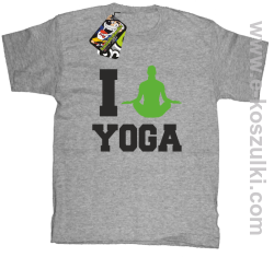 I love YOGA - koszulka dziecięca melanż