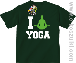 I love YOGA - koszulka dziecięca butelkowy