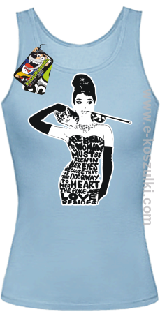 audrey hepburn RETRO-ART - top damski 