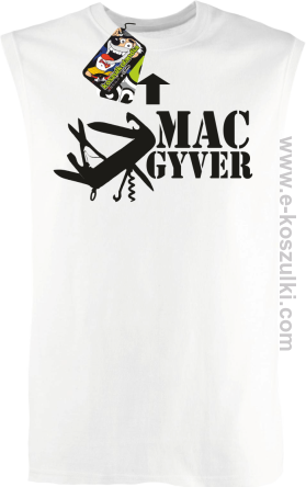Mac Gyver - bezrękawnik męski biały