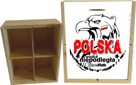 POLSKA WIELKA NIEPODLEGŁA - skrzynka ozdobna 