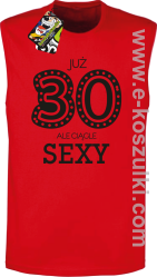 Już 30-stka ale ciągle sexy - bezrękawnik męski czerwony