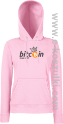 Bitcoin Standard Cryptominer King - bluza damska kaptur różowa