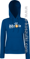 Bitcoin Standard Cryptominer King - bluza damska kaptur niebieska