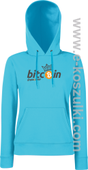 Bitcoin Standard Cryptominer King - bluza damska kaptur azure