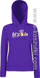Bitcoin Standard Cryptominer King - bluza damska kaptur fioletowa